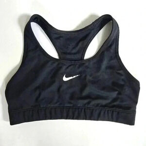 Nike Dri-Fit Sports Bra Womens Medium Black White